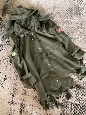 Resident Evil women’s trench coat and chest and thigh harness -SZ M